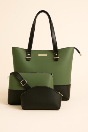 3-pc Olive Green Bag 01-BOG